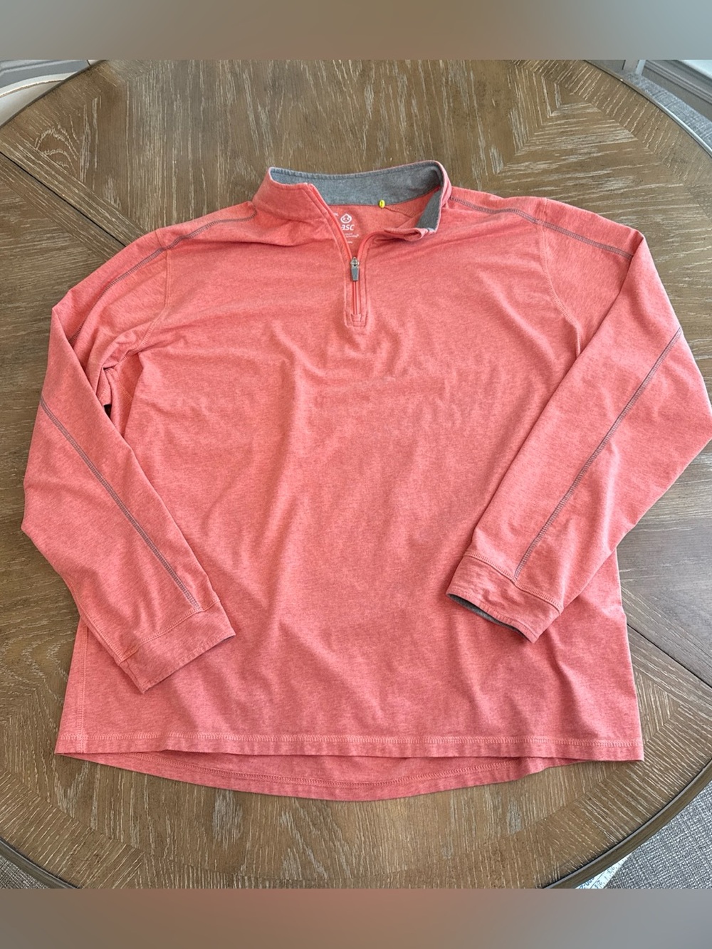Tasc bamboo performance technology Coral Quarter-Zip Pullover